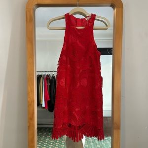 Lovers & Friends Revolve red lace dress